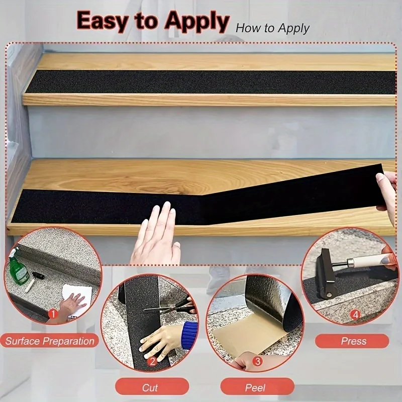 2" x 16ft anti-slip tape safety anti-slip tape stairs steps ramps outdoor applications