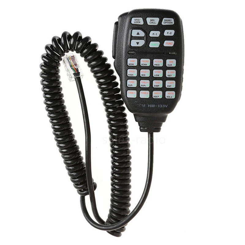 ICOM HM-133V DTMF Speaker PTT Mic Microphone For ICOM ID-800H ID-880H IC-2800H IC-2820H IC-V8000 Car Mobile Radio Walkie Talkie icom hm 152 hand microphone 8 pin cable replacement cord for hm152 hm154 ic 2820h f121 s ic f221 s walkie talk ptt mic speaker
