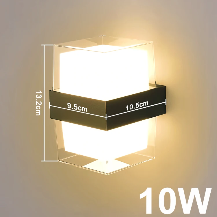 LED Wall Light 220V Bedroom Bedside Light Living Room Balcony Aisle Wall Lamp Co