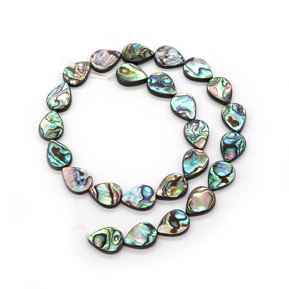 Natural Abalone Shell Drop Shape Straight Hole Beads 8-20mm Charm DIY Necklace Earrings Bracelet Boutique Jewelry Accessories