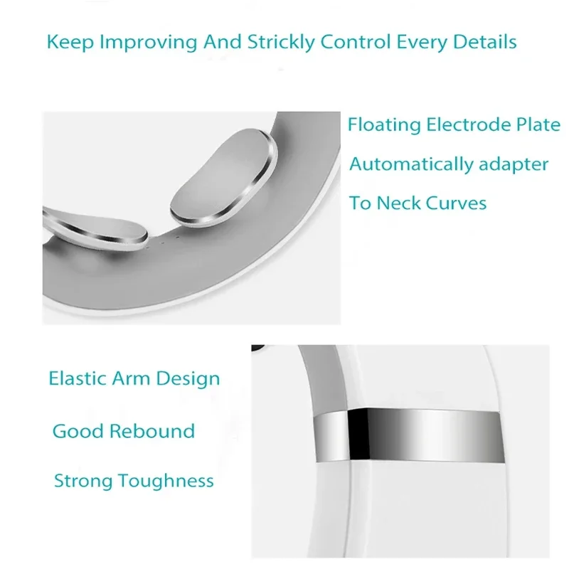 Intelligent massager electric pulse punch cervical spine device electromagnetic vibration kneading neck therapy neck massager