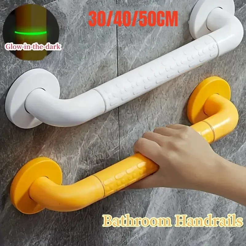 30/40/50cm Bathroom Kitchen Shower Tub Handrail With Luminous Stainless Steel Safety Toilet Support Rail Grab Bar Handle