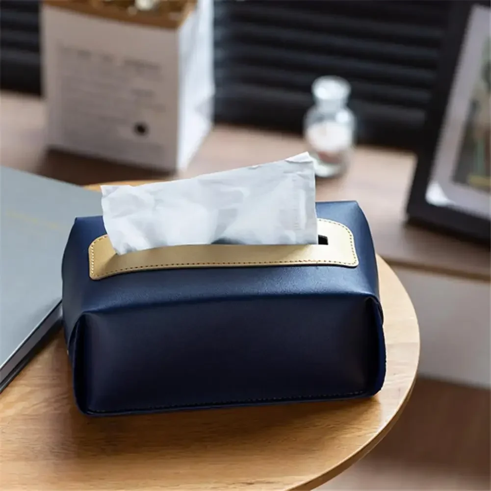 Household Tissue Box Holder Napkin Box Tissue Box Cover Waterproof Case Tissue Holder Mouchoirs Napkin Holder 5