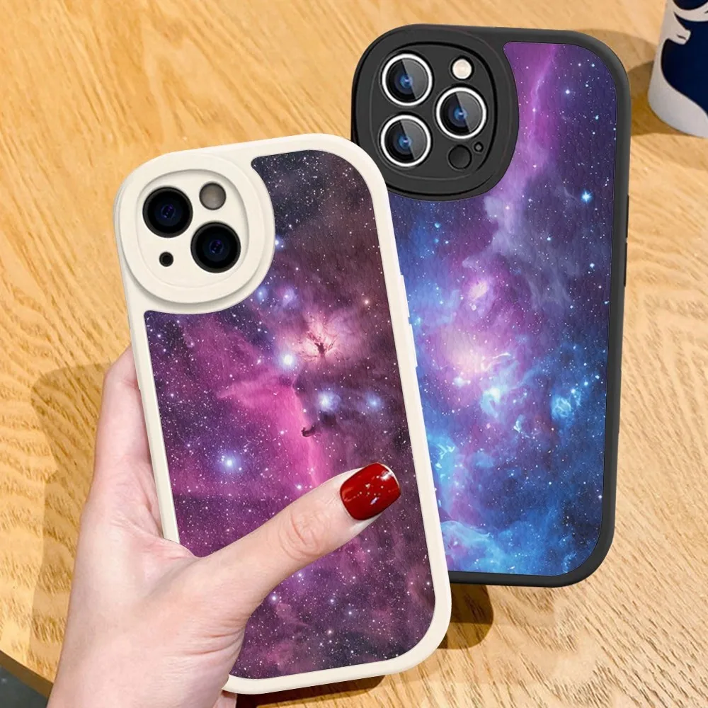 

Space Universe Galaxy Phone Case Hard Leather For iPhone 14 13 12 Mini 11 14 Pro Max Xs X Xr 7 8 Plus Fundas