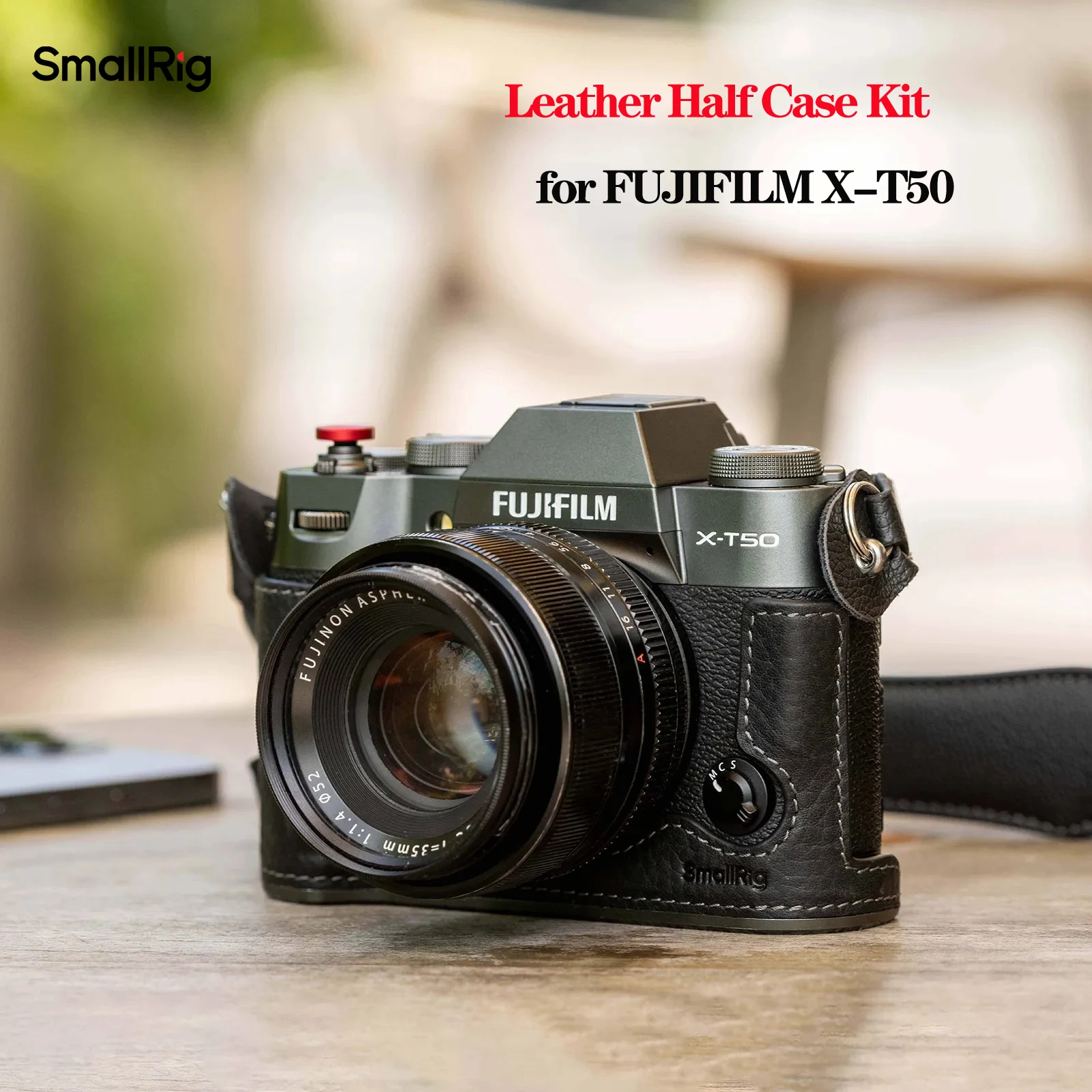 Smallrig Leather Half Case Kit for FUJIFILM X-T50 with Leather