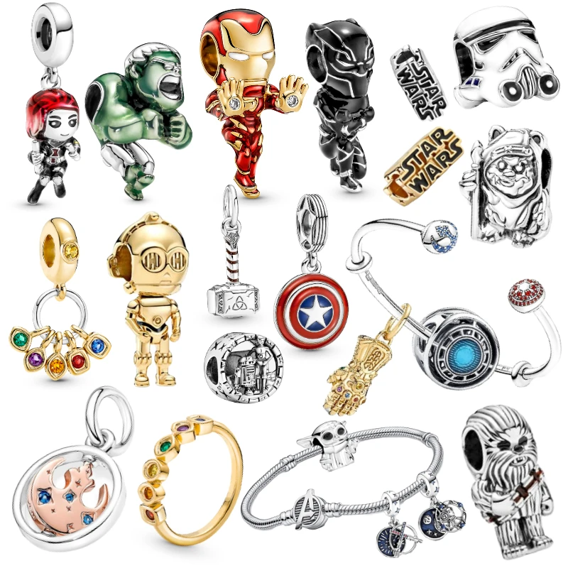 

925 Sterling Silver Charms Fit For Pandora Original Bracelet Diy Jewelry Making Exclusive Charms Hot Sell Jewelry