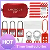Lockout Tagout Set -Lockout Tagout Tag, Nylon Tie, Nylon Storage Bag, Redsafety Padlock, Lockout Tagout Locks ( Red Kit Set ) 1