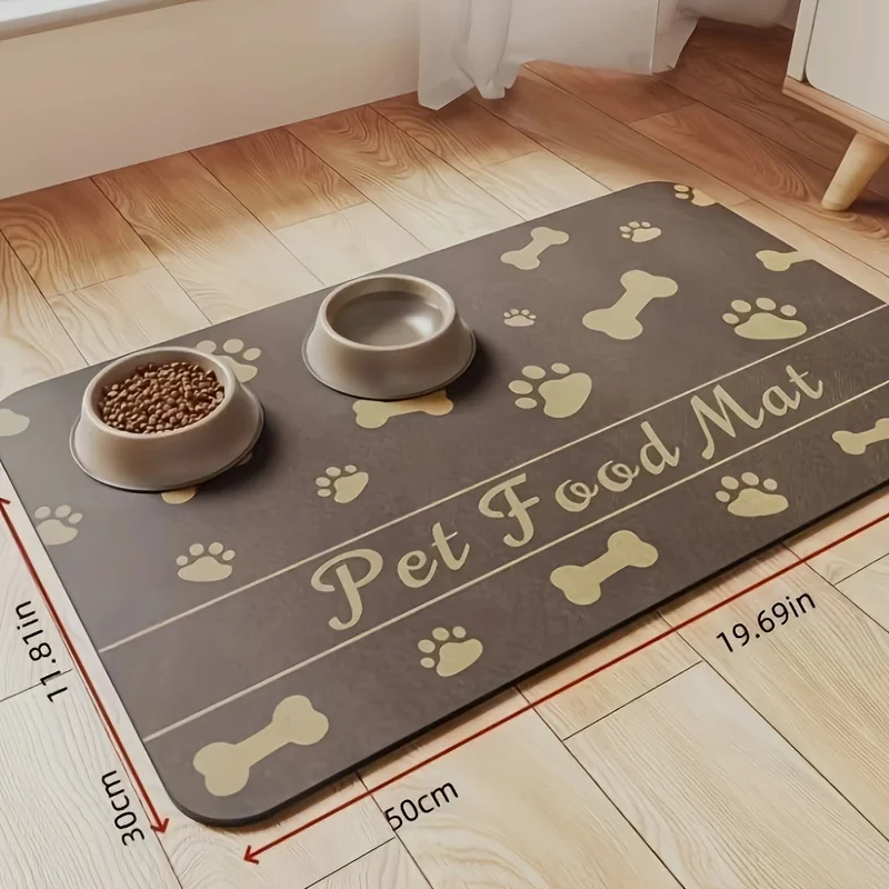 Pet Feeding Mat Hot Selling Pet Cats and Dogs Eat Diatomaceous Earth Mats Feed Splash Proof Mats Absorbent Quick Drying Home