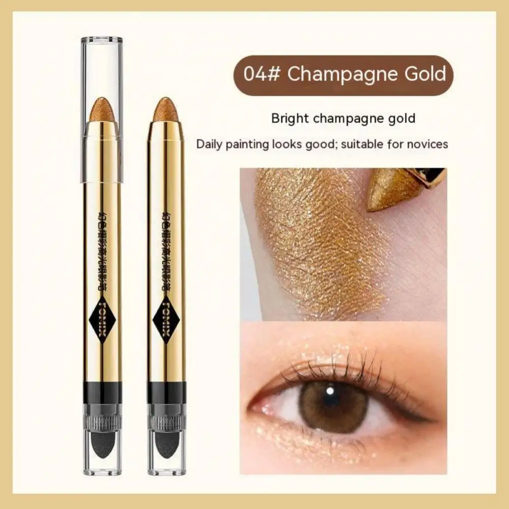 

Double-Headed Eyeshadow Pencil Shimmer Pearly Glaze Waterproof Long-Lasting Eye Pigments Stick Makeup Female Luxurious Cosmetics
