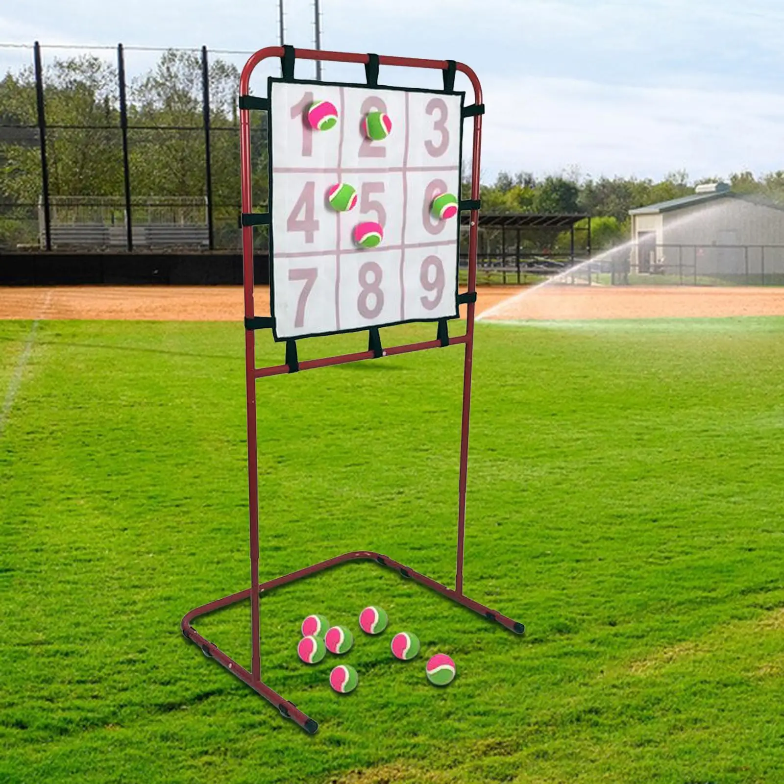 Softball Pitching Net Practice Throwing and Hitting Portable 9 Pocket for Baseball Softball Practice Hitting Batting Pitching Softball Pitching Net Practice Throwing and Hitting Portable 9 Pocket for Baseball Softball Practice Hitting Batting Pitching