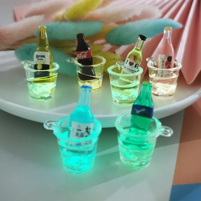 10Pcs Mini Mineral Water Bottle Charms Resin Bottle Pendant DIY Jewelry for  Necklace Earring Keychain Making Doll House Decor - AliExpress