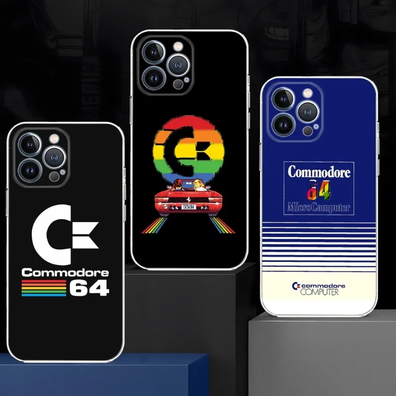 C64 Commodore 64 Custodia Per Telefono Trasparente Per Iphone 14Pro 11 12 14 Pro Max Mini 6 6S 7 8 Plus X Xr Xs Se2020 Shell