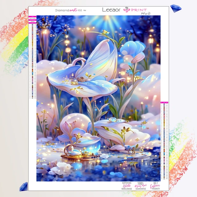 Diamond Painting Kits For Adults Beginners DIY 5D Scenery Diamond Art Kits  Round Full Drill Diamond Dots Street Scene Pictures Art For Home Wall Decor