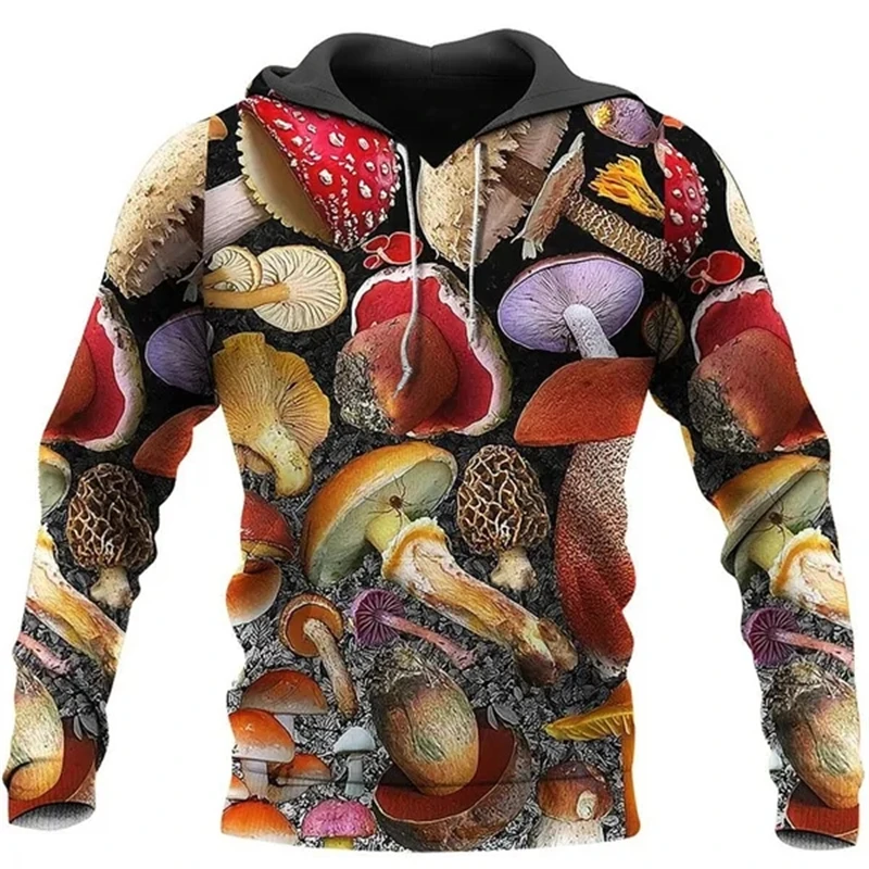 thumbnail image 1 of Nueva sudadera con capucha de camuflaje con estampado de hongos 3D de primavera y otoño, divertida sudadera esencial para hombres y mujeres, suéter Harajuku para hombres, 1 of 4