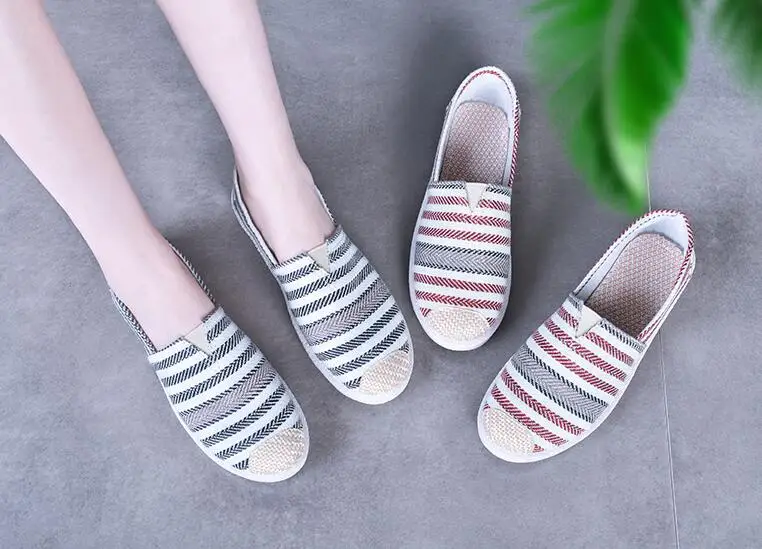 Autumn New Women Loafers Shoes Espadrille Graffiti Comfort Flat Platform Shoes Slip On Shoes Women Footwear