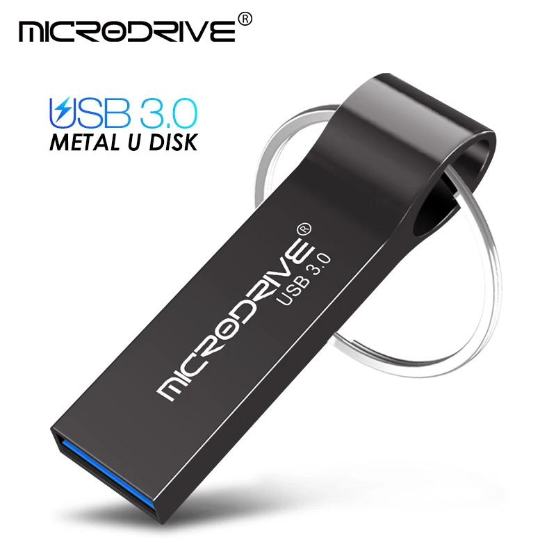 금속 USB 플래시 드라이브 펜드라이브 16GB 32GB 64GB 고속 메모리 스틱 USB3.0 디스크 128GB 방수 키링