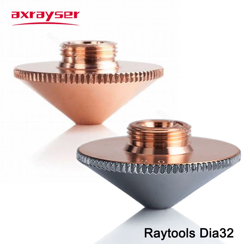 Laser Nozzles Raytools Laser Nozzles Single Double Layer Dia.32mm M14 Caliber 0.8-4.5mm for Fiber Laser Cutting Machine BT240 BM114 BM110 etc.