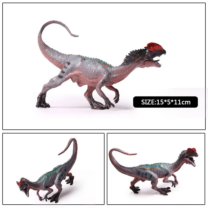Figura Di Dilophosaurus Realistica – PVC Resistente – Bocca Apribile – Giocattolo Per Bambini 3+ E Collezionisti – Decorazione Casa - 4