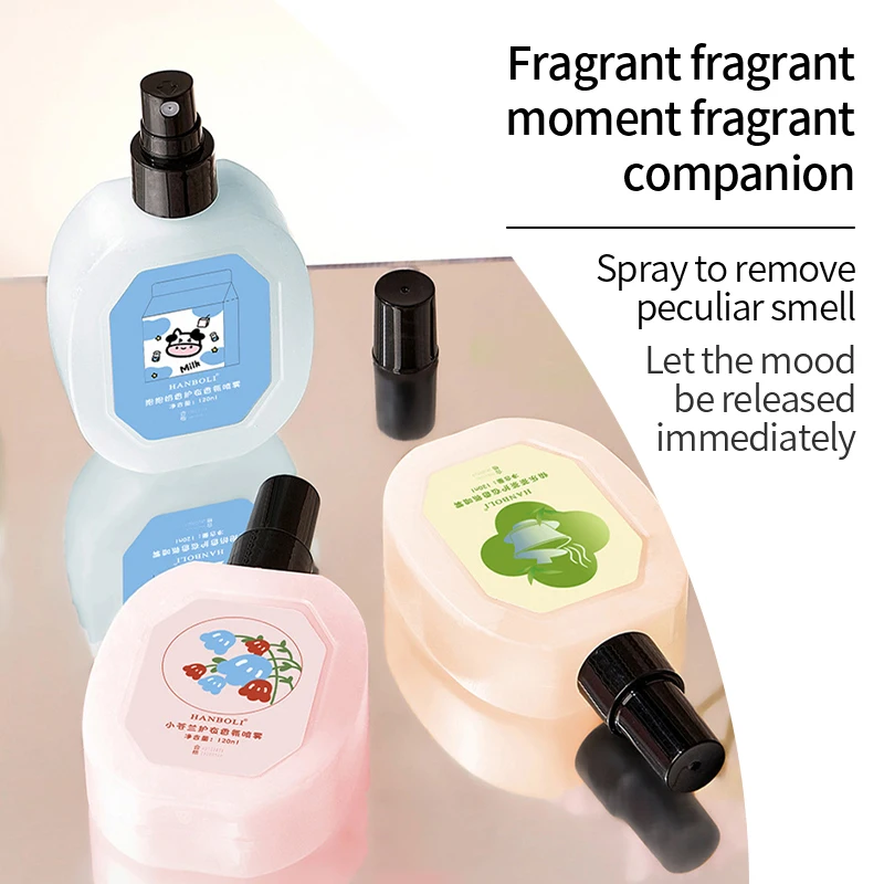 Clothes Perfume Spray Men Women Wardrobe Closet Fresh Deodorant Mite Remover Scent Long Last Clothing Fragrance Freshener 120Ml deodor perfume spray