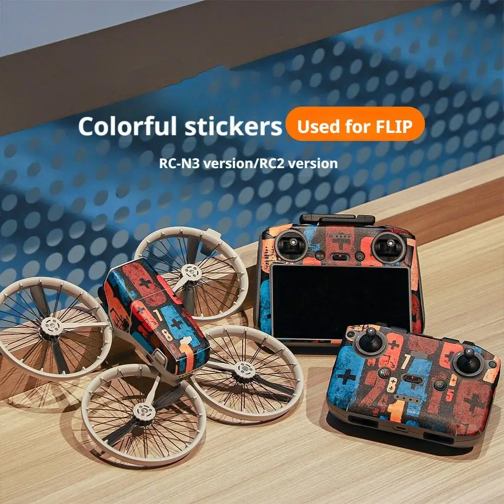 Decorative Sticker Kit For DJI Flip/RC 2/RC N3 Cool Decorative Stickers Anti-scrach Protective Flim For DJI Flip/RC 2/RC N3 Tool