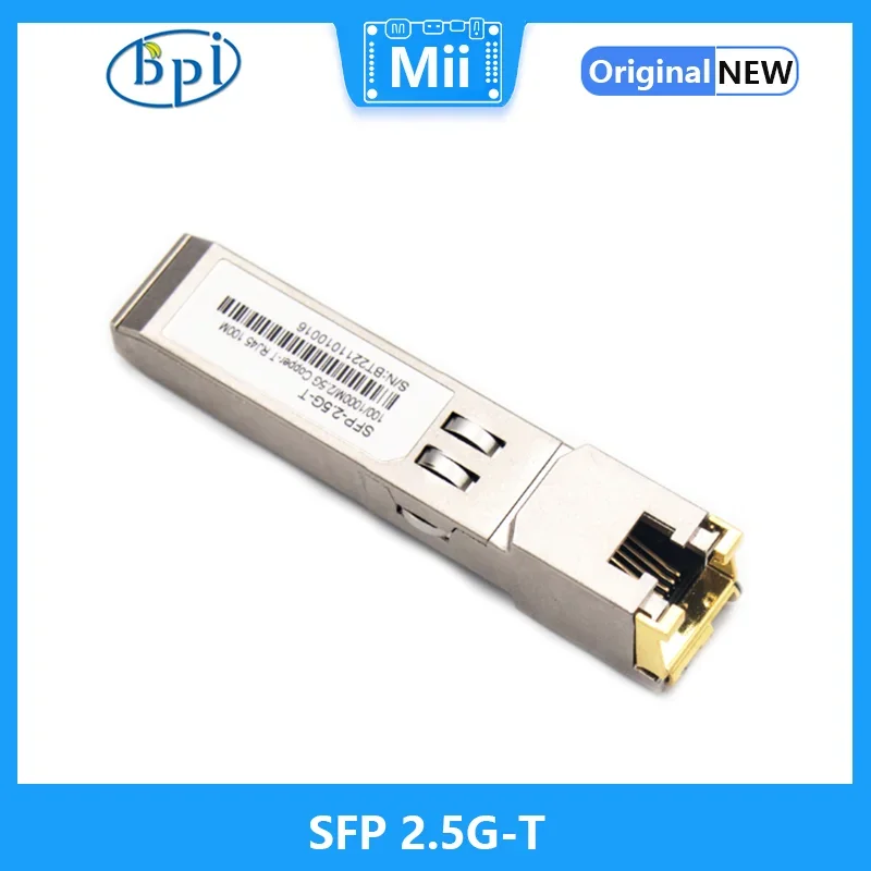 BPI-R3 ����� ����� ȣȯ�Ǵ� SFP 2.5G-T ���� ����� ���Ե� 2024 Banana Pi BPI-R3