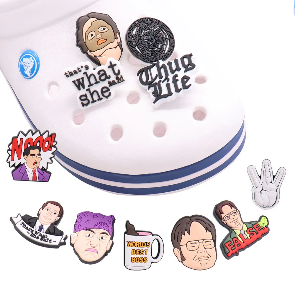 

11 шт., это то, что она сказала, аксессуары для взрослых, садовая обувная Пряжка, украшения, подходят для браслета Croc Jibz Charm