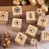 Vintage grass plants stamp DIY wooden rubber stamps for scrapbooking stationery 1
