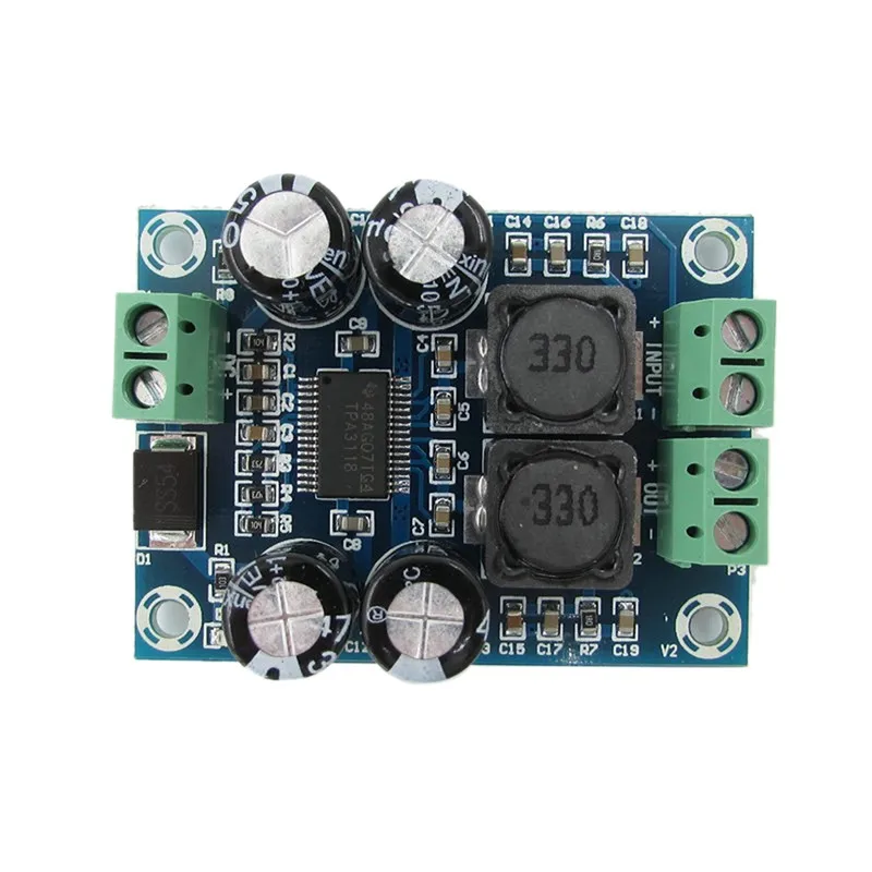디지털 앰프 보드 AMP DC 10-24V 모듈, PBTL 모노 서브우퍼, 60W, TPA3118