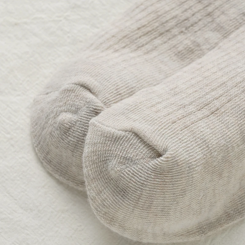 Women's Socks New Simple Solid Color Breathable Fake Two Pieces Fashoin Cotton Socks Striped Comfortable Autumn Middle Tube Sock - 6