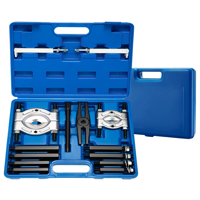 

14Pcs Separator Combination Set Bearing Splitter Mechanical Double Disc Puller Chuck Gearbox Outer Bearing Remover Tool With Box