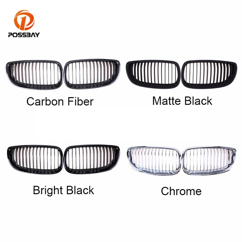 

2Pcs Racing Grills Front Bumper Grilles Vent Car Styling for BMW 3-Series E92 Coupe E93 Cabrio 2007 2008 2009 2010 Pre-facelift