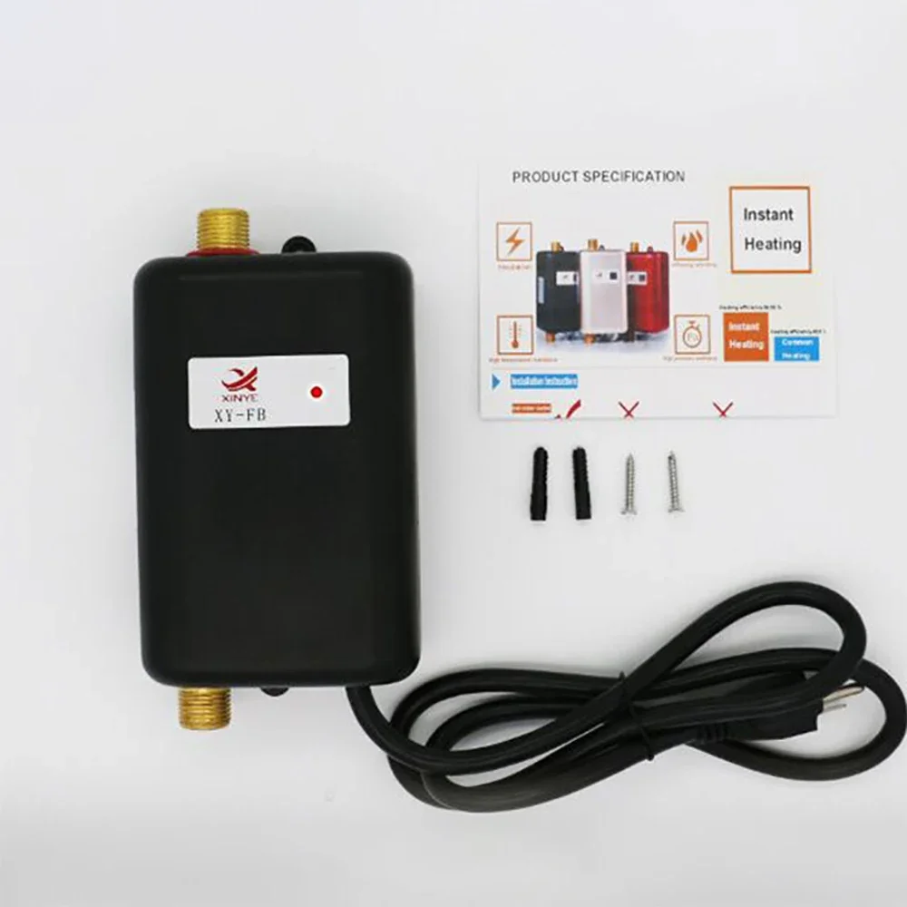 3800W เครื่องทําน้ําอุ่นไฟฟ้า Aneous เครื่องทําน้ําอุ่นทันทีห้องครัว,ห้องน้ํา,ฝักบัว, เครื่องทําน้ําอุ่น 110 V/220 V 1