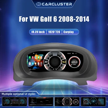 Panel de Instrumentos Digital LCD para VW Golf 6, Años 2008-2014, Panel de Instrumentos para Automóvil, Cabina Virtual, Tacómetro, Velocímetro, Indicador de Combustible, Kit de Actualización, Conexión Plug and Play 1