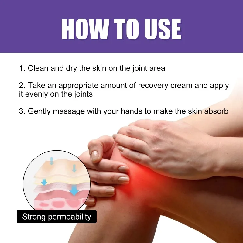 Chinese herbal mugwort extract mugwort knee cream treat spinal pain and knee joint pain massage care cream 50g