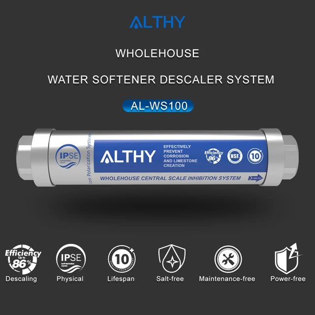 ALTHY AL-WS100 IPS Whole House Water Descaler Scale ยับยั้ง Softener ระบบเครื่องป้องกันมะนาวการกัดกร่อนและน้ํากระด้าง 2