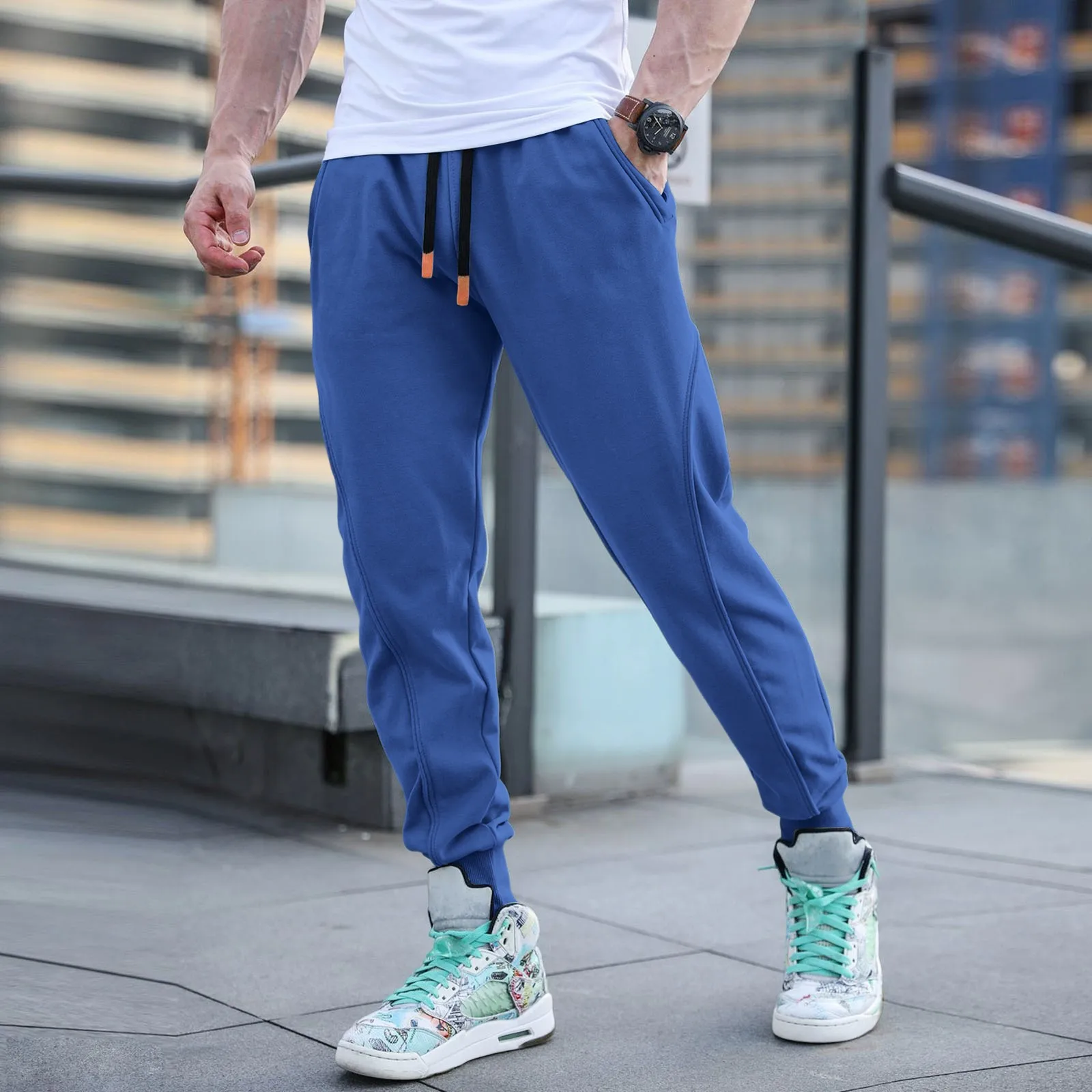 

2023 Spring Autumn Cotton Jogger Pant Men Pants Harajuku Cargo Jeans Casual Harem Denim Korean Hip Hop Sweatpants Male Trousers
