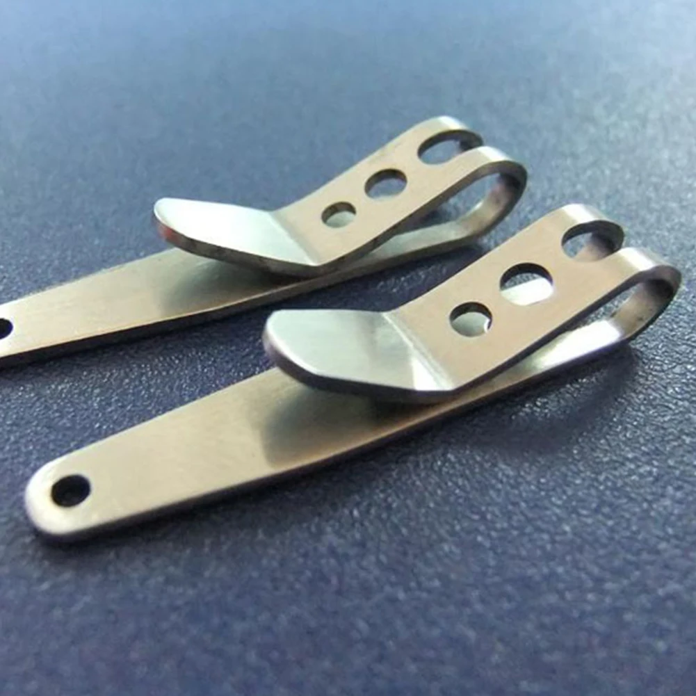 1-10PCS Metal Key Buckles Stainless Steel Mini Silver Portable Pocket Clips Bag Waist Belt Hanging Clip Carabiner Outdoor Tool