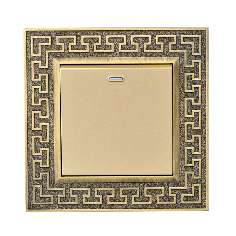 way botao interruptor painel de bronze liga zinco 05