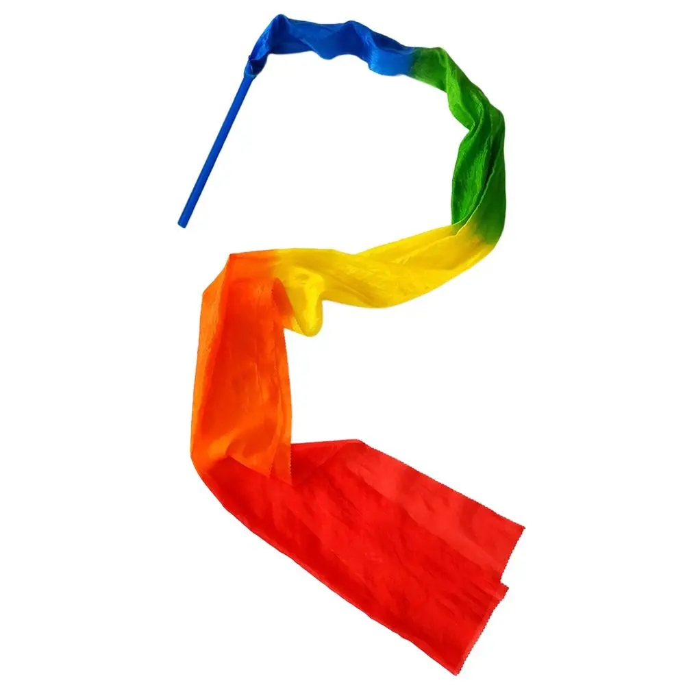 Colorful Silk Dance Ribbons With Rod for Gymnastics and Dance