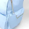 2024 Hot Selling Style Solid Color Nylon Waterproof Small Wallet Card Bag Coin Purse Key Chain Bags Accessories Holiday Gift 5