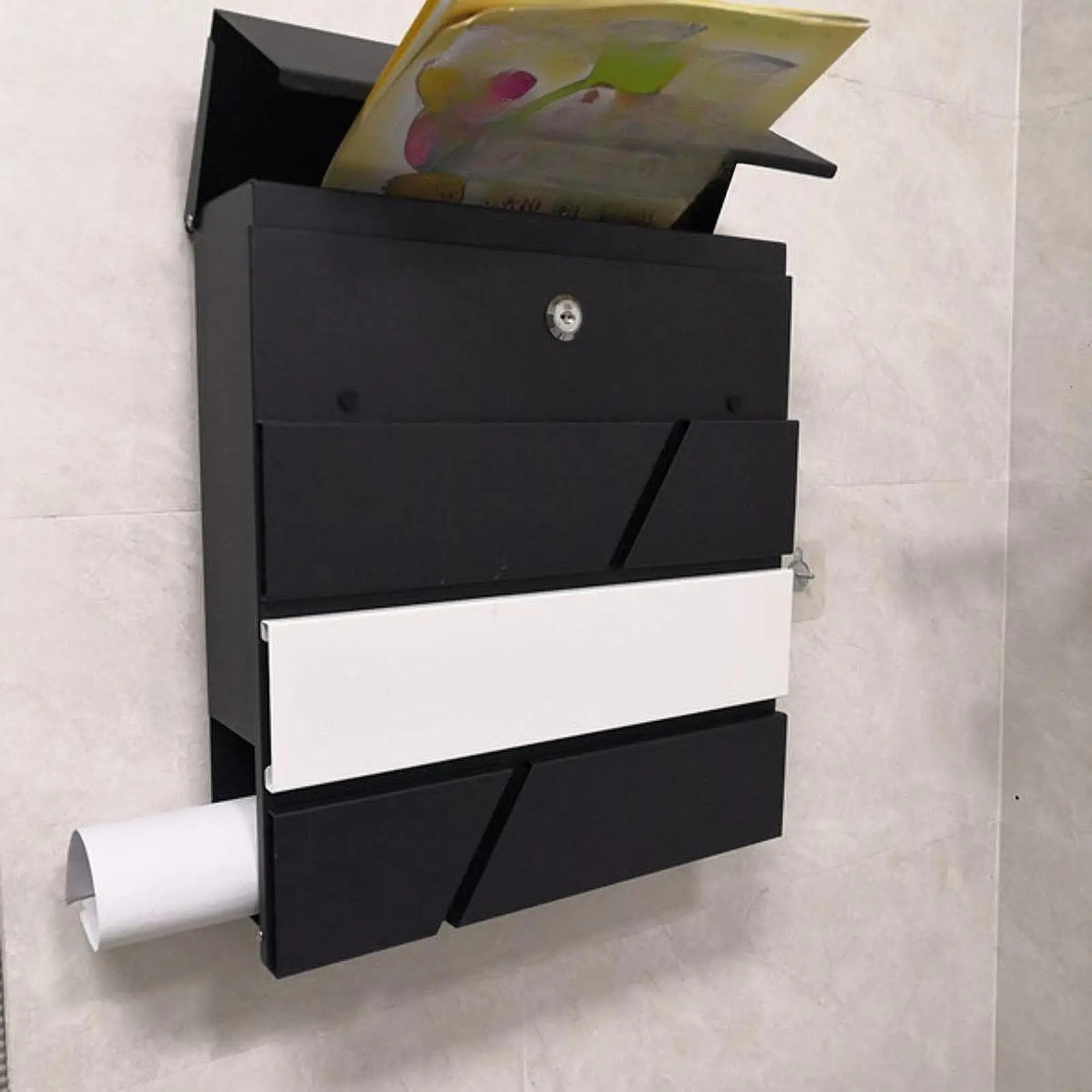 Wall Mount Mailbox for Outside Post Box Practical Locking Mailbox Heavy Duty for Newspapers Office Daily Letters