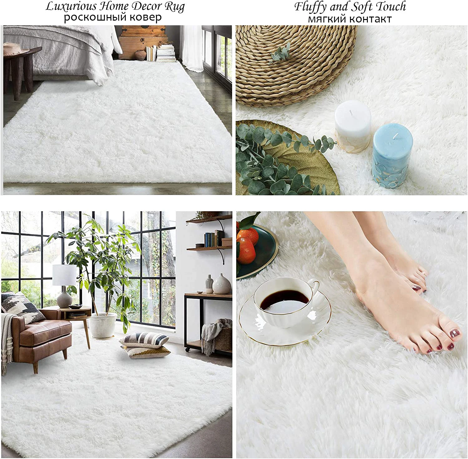 Floor Mat Plush Rug Decorative Carpet Silk Wool Rug Plush Carpet Imitated Cashmere Carpet Modern Large Area Carpet Plush Living Room Decorative Carpets sofa rug Thickened Bedroom rugs child play floor mats