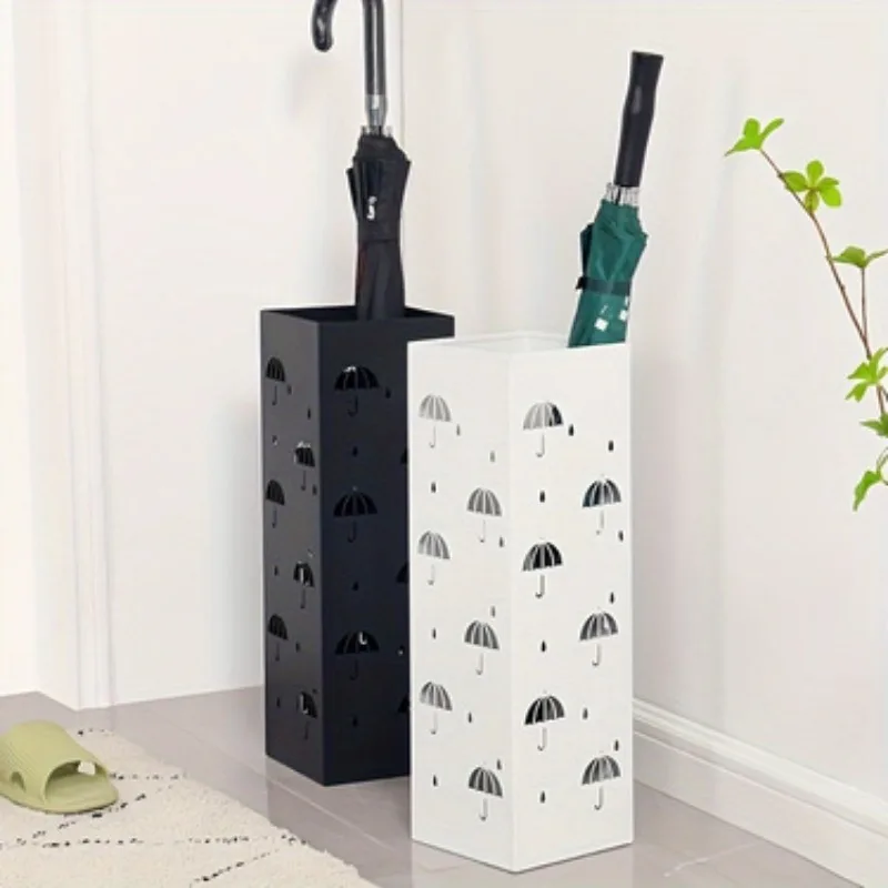 Iron door umbrella rack storage device Umbrella raindrop ventilation Creative design umbrella storage bucket economic simplicity