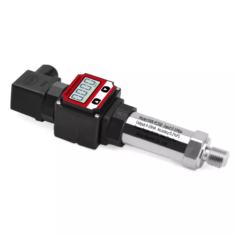 LCD Pressure Transmitter Water Air Oil Liquid Pressure Sensor 4-20mA 0-5V 10V RS485 Positive Negative Vacuum Transducer