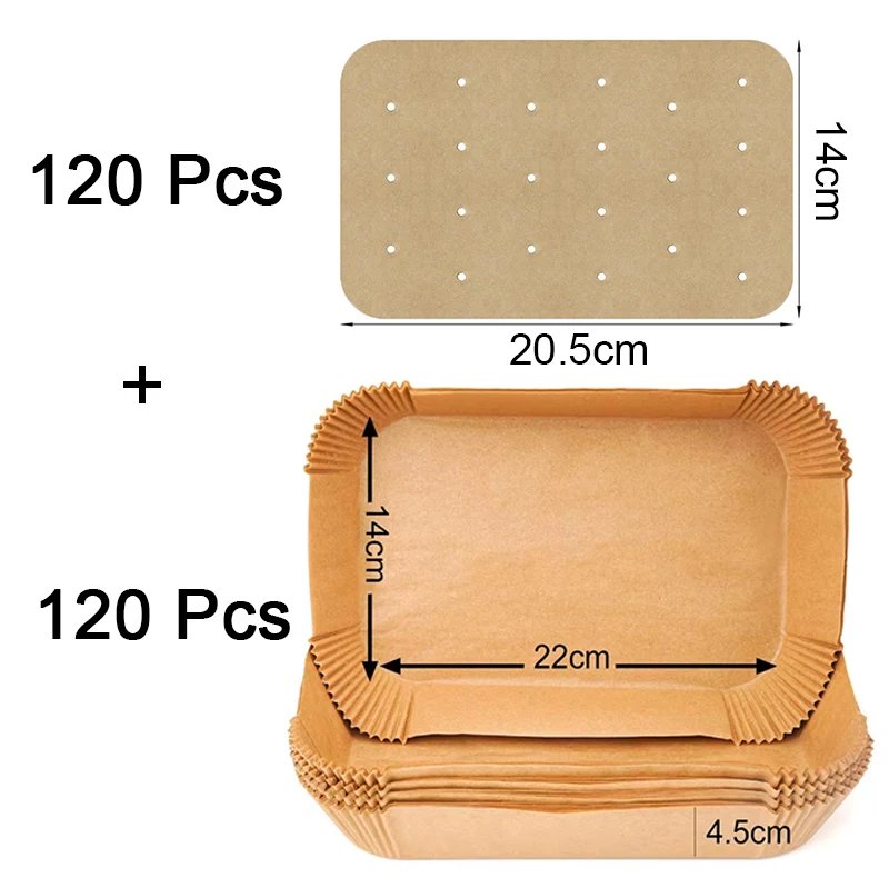 Disposable Air Fryer Cooking and Baking Paper Liner Mold - Grill Accessories
