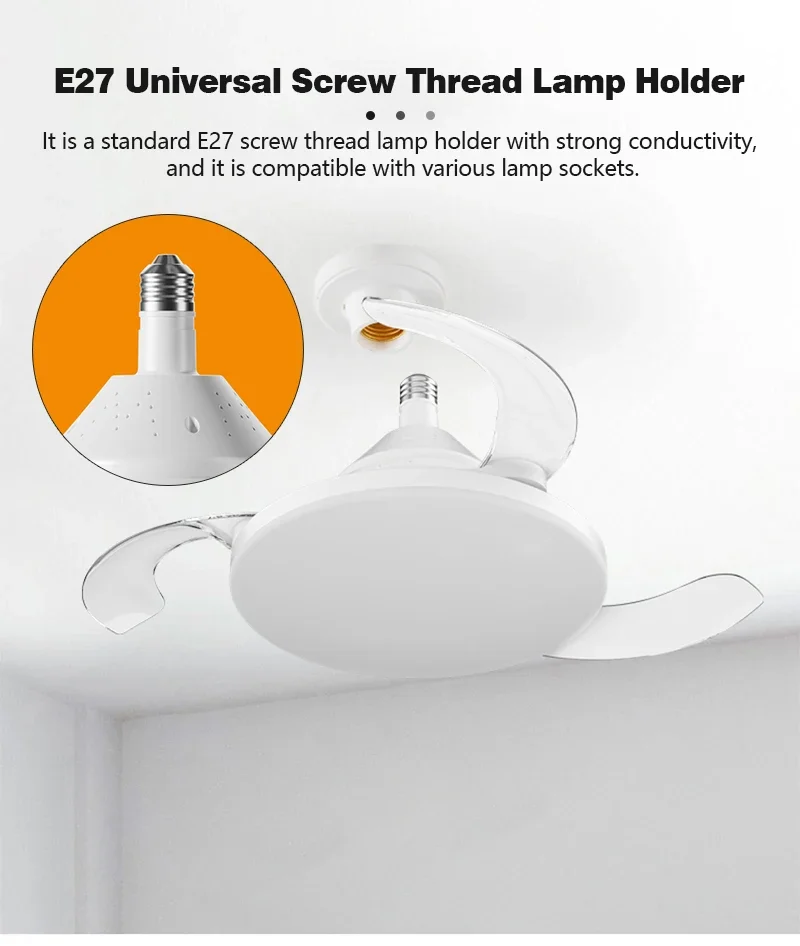 Invisible Ceiling Fan With Led Light Dimmable And Timer Function_voghion.com