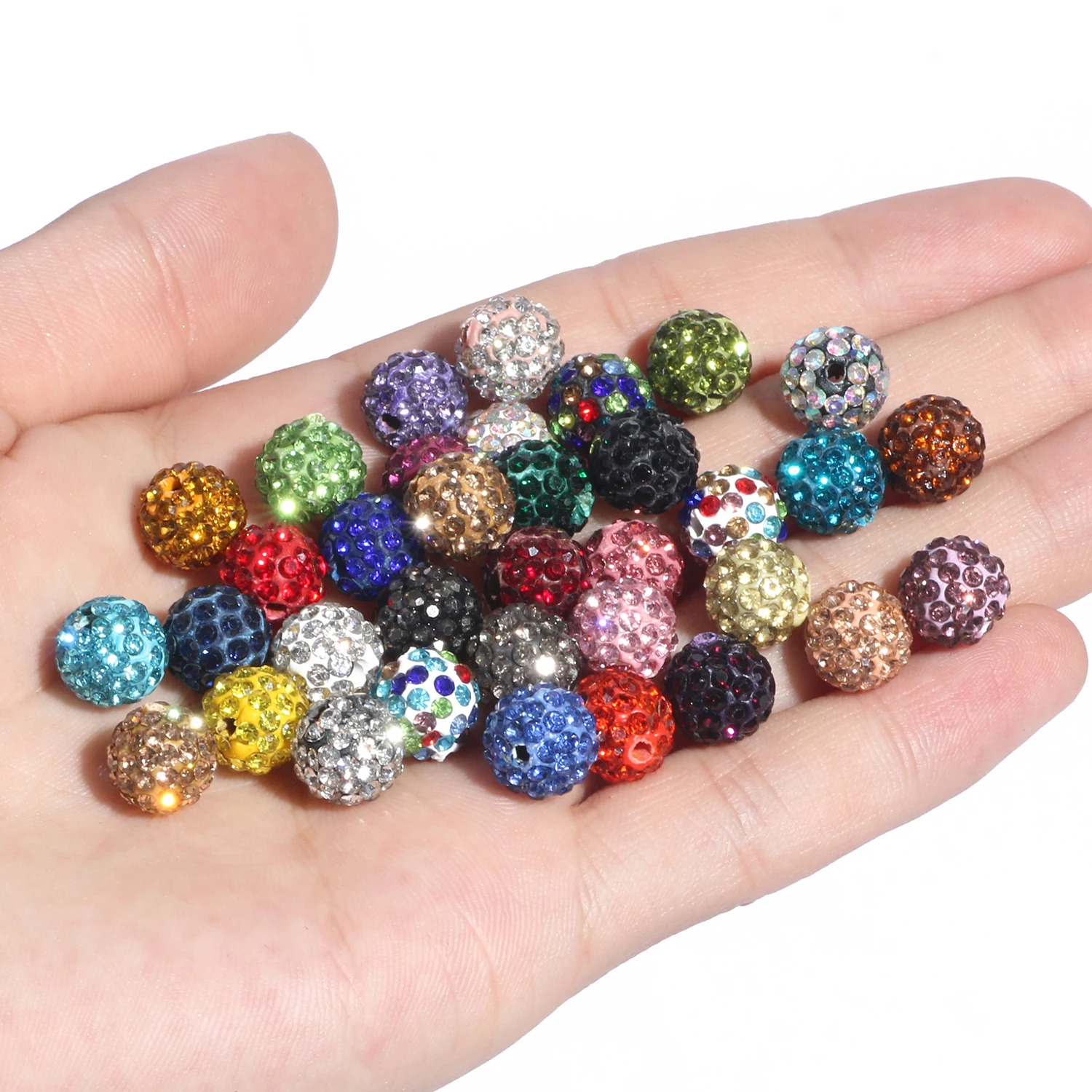 Wholesale 6mm 8mm 10mm Round Fashion Rhinestone Crystal