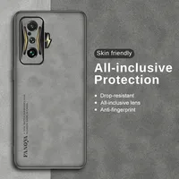 Lambskin Texture Leather Coque For Xiaomi Poco F4 GT Case Poko Poxo F4GT PocoF4 F 4 GT Camera Protect Silicone Shockproof Cover 1