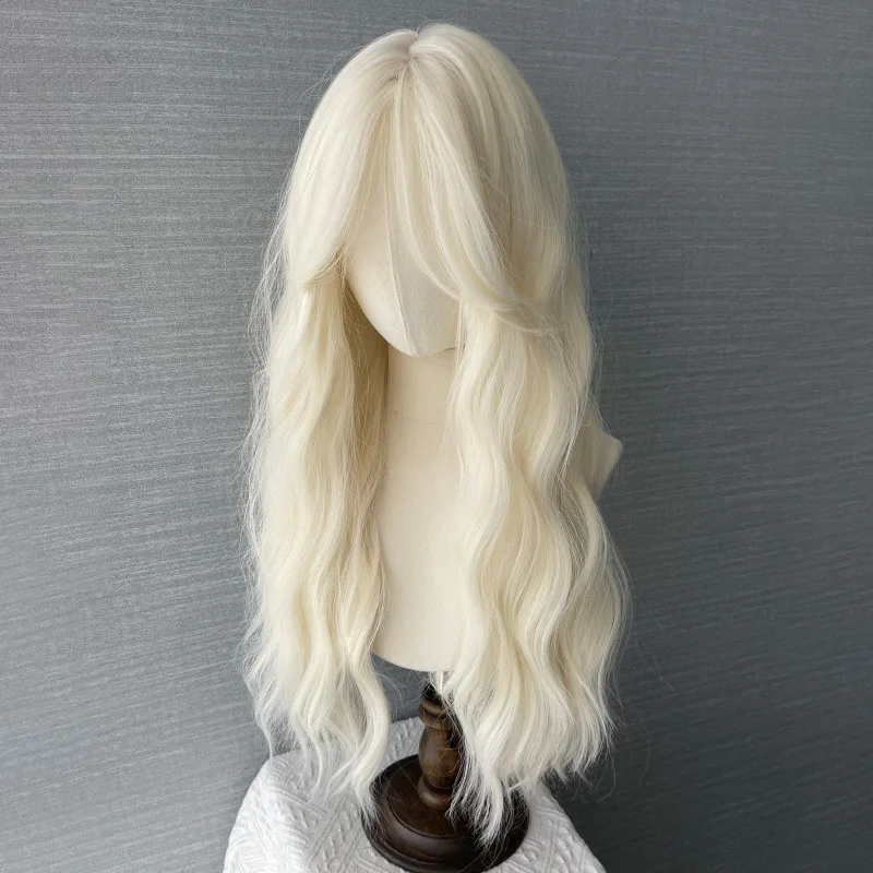 613 Wigs for Women Women Human Hair 24 Inch Milky White Hair Long Straight Hair Natural for Everyday and Parties