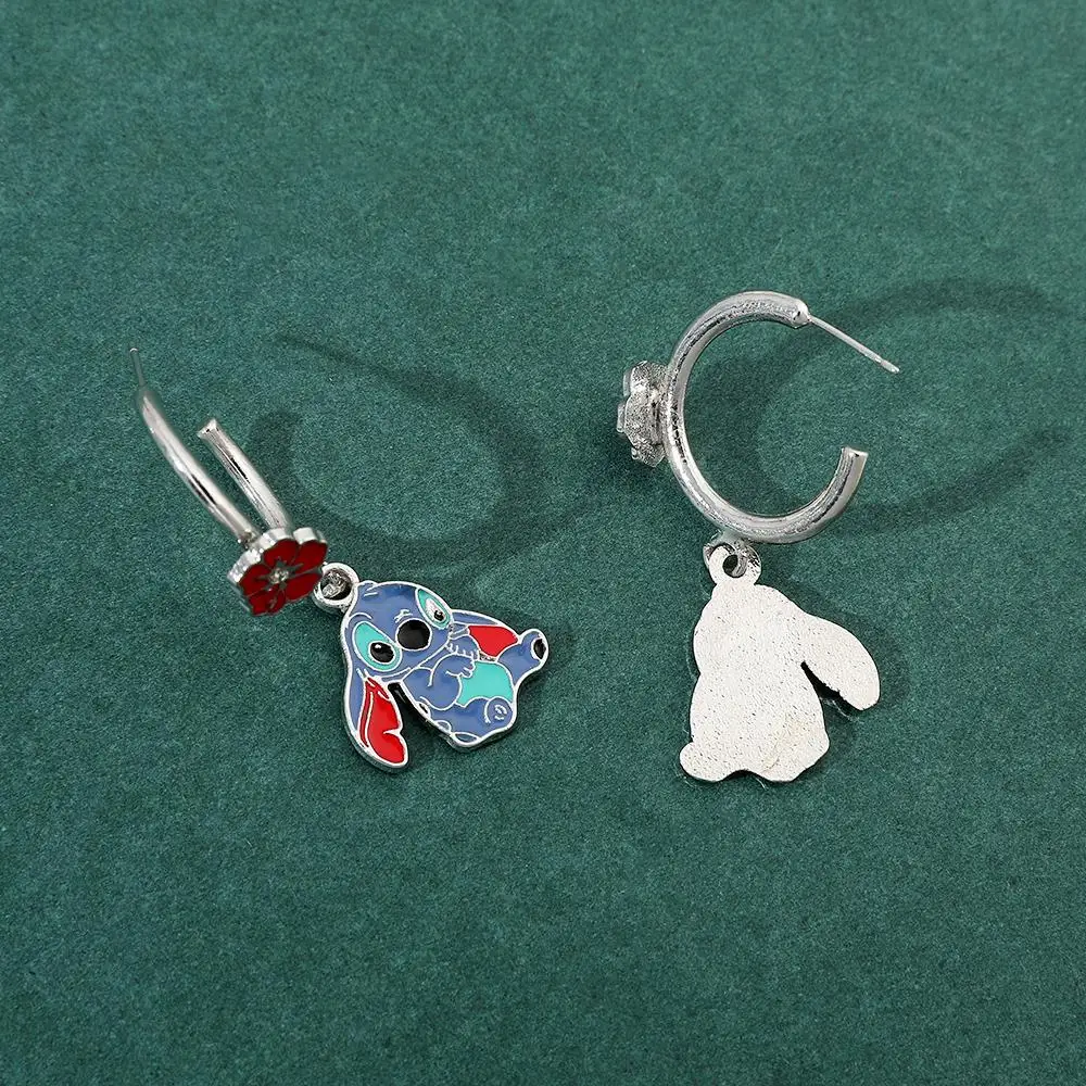 Pendientes Stitch Disney Plata